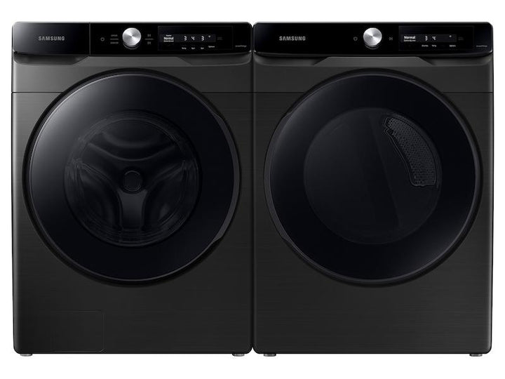 SAMSUNG DVG45A6400V 7.5 cu. ft. Smart Dial Gas Dryer with Super Speed Dry in Brushed Black
