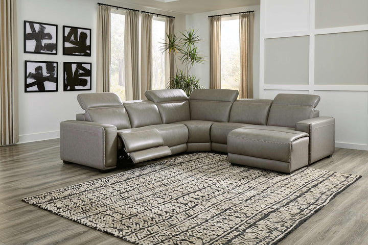 ASHLEY FURNITURE U94202S8 Correze 5-piece Power Reclining Sectional With Chaise