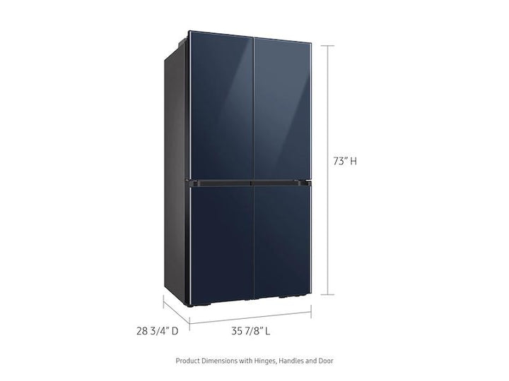 SAMSUNG RF23A967541 Bespoke Counter Depth 4-Door Flex TM Refrigerator 23 cu. ft. in Navy Glass