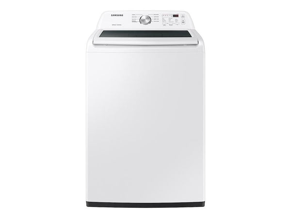 SAMSUNG WA44A3205AW 4.4 cu. ft. Top Load Washer with ActiveWave TM Agitator and Soft-Close Lid in White