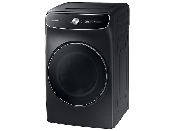 SAMSUNG DVE60A9900V 7.5 cu. ft. Smart Dial Electric Dryer with FlexDry TM and Super Speed Dry in Brushed Black