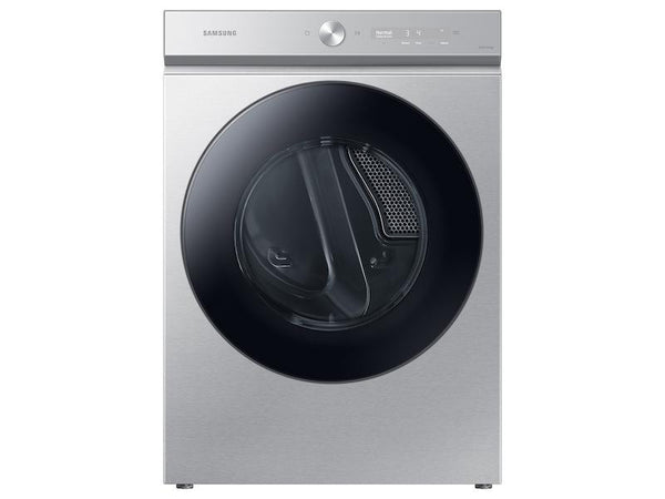 SAMSUNG DVE53BB8700TA3 Bespoke 7.6 cu. ft. Ultra Capacity Electric Dryer with Super Speed Dry and AI Smart Dial in Silver Steel