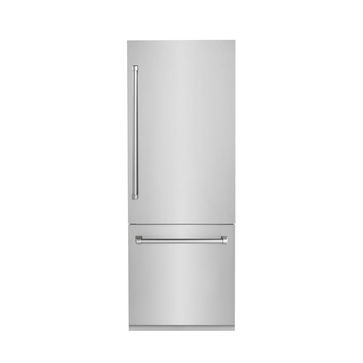 ZLINE KITCHEN AND BATH RBIV30 ZLINE 30" 16.1 cu. ft. Panel Ready Built-In 2-Door Bottom Freezer Refrigerator with Internal Water and Ice Dispenser