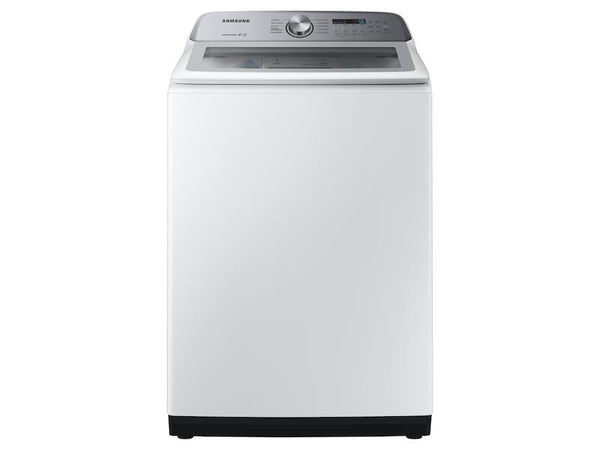 SAMSUNG WA49B5205AW 4.9 cu. ft. Capacity Top Load Washer with ActiveWave TM Agitator and Active WaterJet in White