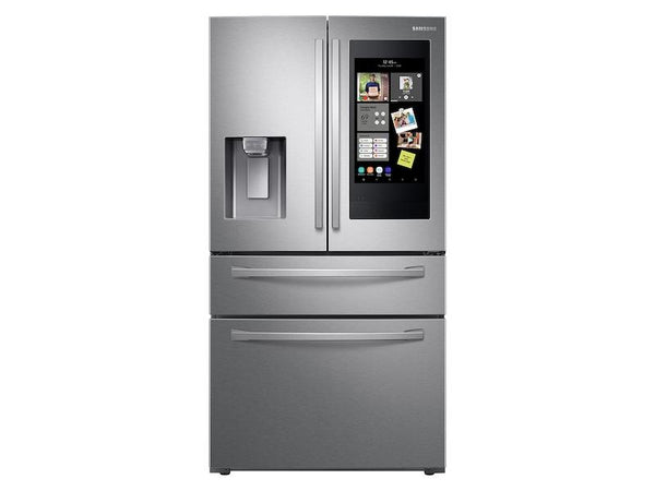 SAMSUNG RF22R7551SR 22 cu. ft. 4-Door French Door, Counter Depth Refrigerator with 21.5" Touch Screen Family Hub TM in Stainless Steel