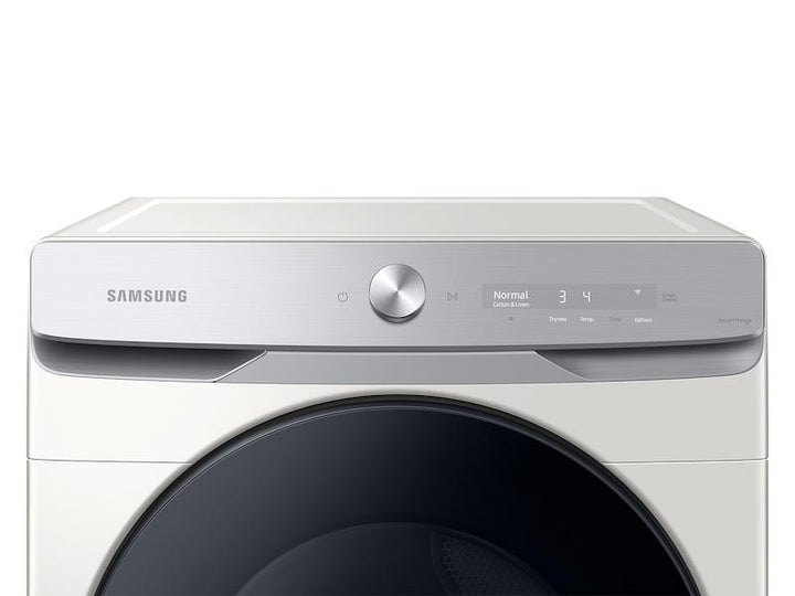 SAMSUNG DVE50A8600E 7.5 cu. ft. Smart Dial Electric Dryer with Super Speed Dry in Ivory