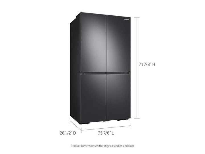 SAMSUNG RF23A9671SG 23 cu. ft. Smart Counter Depth 4-Door Flex TM Refrigerator with Beverage Center and Dual Ice Maker in Black Stainless Steel