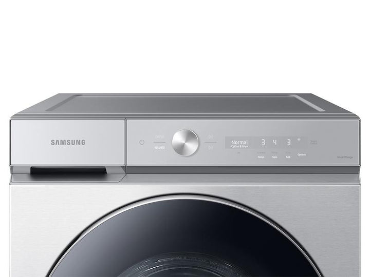 SAMSUNG WF53BB8900ATUS Bespoke 5.3 cu. ft. Ultra Capacity Front Load Washer with AI OptiWash TM and Auto Dispense in Silver Steel