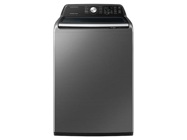 SAMSUNG WA44A3405AP 4.4 cu. ft. Top Load Washer with ActiveWave TM Agitator and Active WaterJet in Platinum