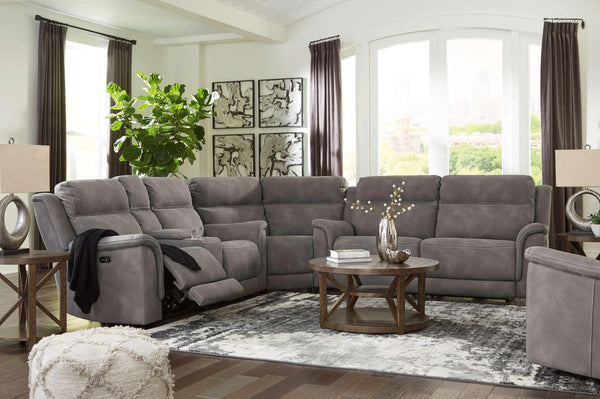 ASHLEY FURNITURE PKG008166 3-piece Sectional With Recliner