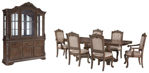 ASHLEY FURNITURE PKG002289 Dining Table and 6 Chairs With Storage