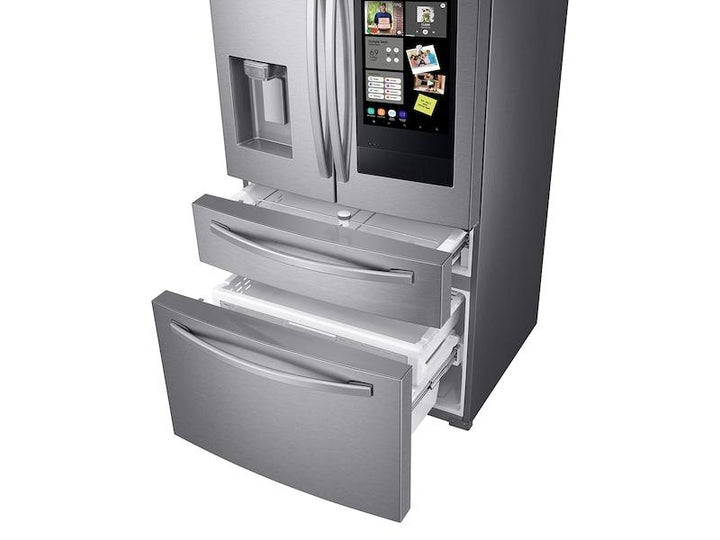 SAMSUNG RF28R7551SR 28 cu. ft. 4-Door French Door Refrigerator with 21.5" Touch Screen Family Hub TM in Stainless Steel