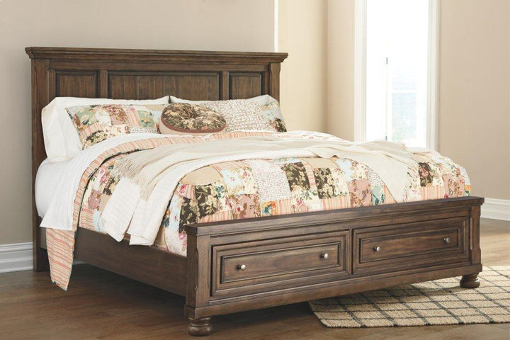 ASHLEY FURNITURE PKG006408 King Panel Bed With 2 Storage Drawers With Dresser