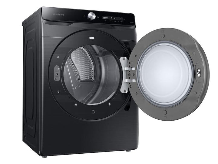 SAMSUNG DVE50A8600V 7.5 cu. ft. Smart Dial Electric Dryer with Super Speed Dry in Brushed Black