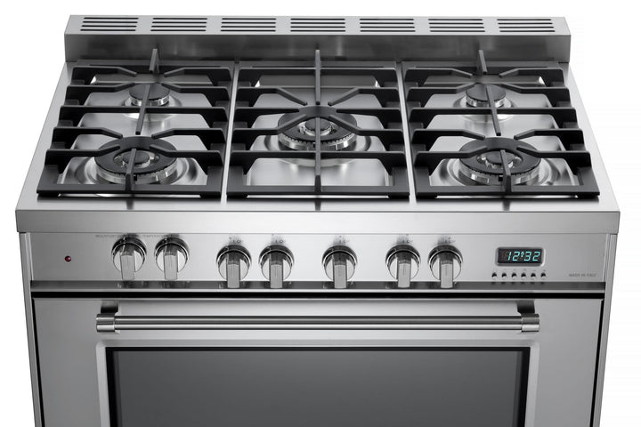 VERONA VPFSGE365SS Prestige 36" Dual Fuel Single Oven Range - Stainless Steel