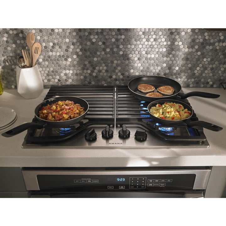 AMANA AGC6540KFS 30-inch Gas Cooktop with 4 Burners