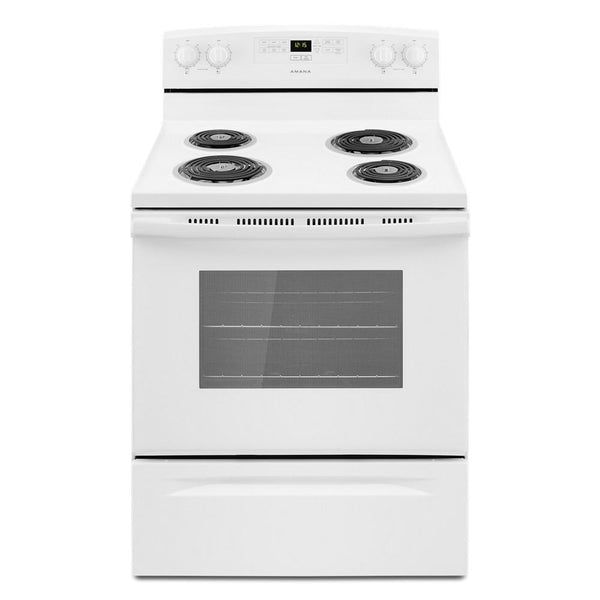 AMANA ACR4303MFW 30-inch Amana R Electric Range with Bake Assist Temps