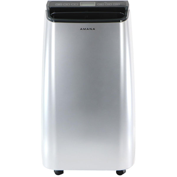AMANA AMAP101AW2 Portable Air Conditioner with Remote Control in Silver/Gray for Rooms up to 450-Sq. Ft.