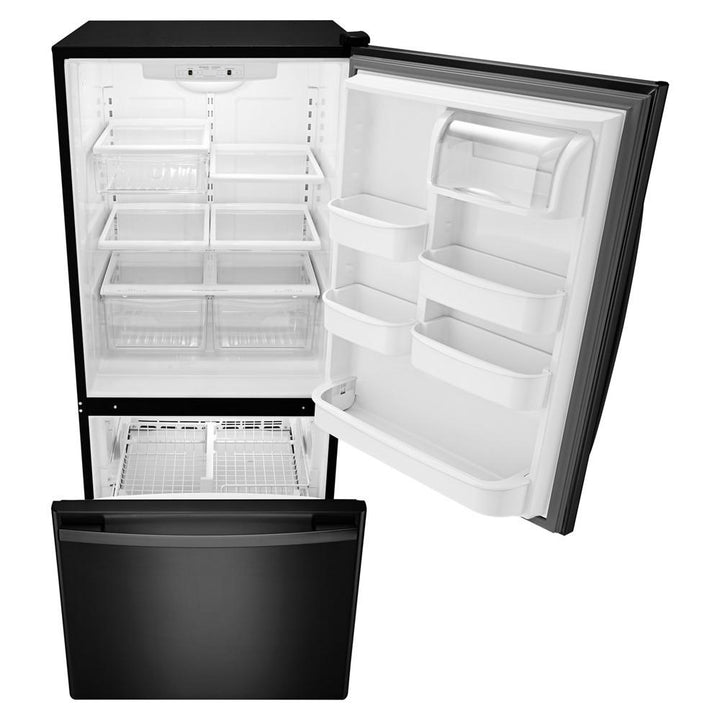 AMANA ABB1924BRB 29-inch Wide Bottom-Freezer Refrigerator with EasyFreezer TM Pull-Out Drawer - 18 cu. ft. Capacity