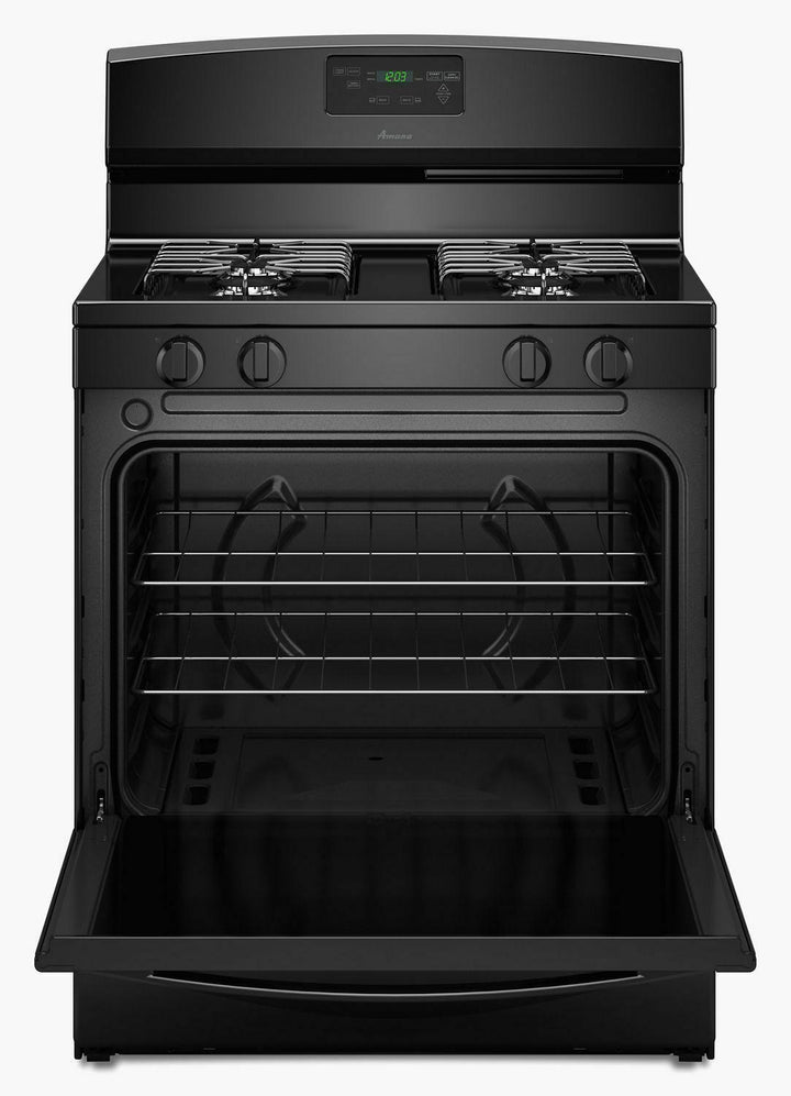 AMANA AGR5330BAB 30-inch Gas Range with Easy Touch Electronic Controls - Black