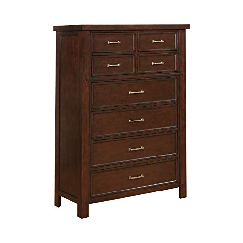 Coaster Furniture 206435 Barstow 8-Drawer Rectangular Pinot Noir Chest, 44" D x 19" W x 61.5" H