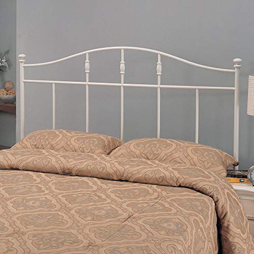 Coaster Furniture 300183QF Metal Headboard, White, Full/Queen