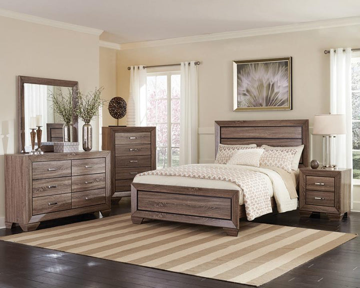 Coaster Furniture 204191Q-S4 Kauffman Bedroom Set with High Straight Headboard