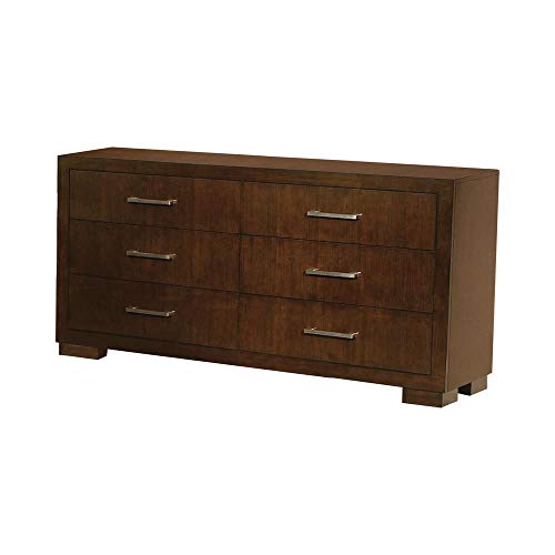 Coaster Furniture 200713 Jessica 6-Drawer Dresser Cappuccino