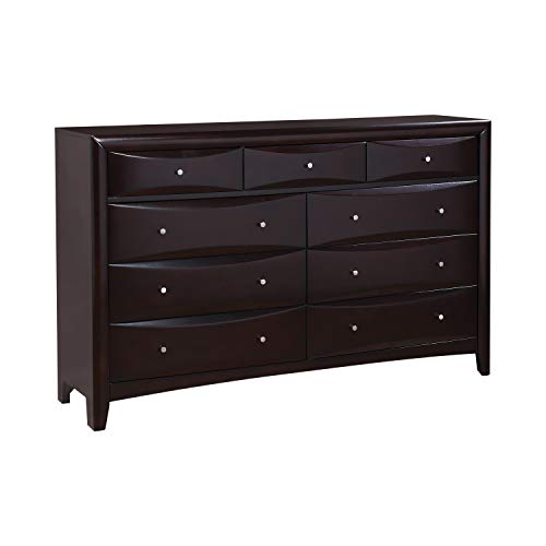 Coaster Furniture 200413 Phoenix 9-Drawer Dresser Cappuccino