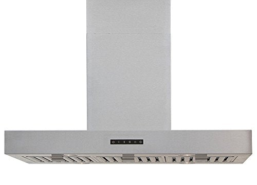 Windster Hoods WS-63TB42SS Residential Stainless Steel Island Range Hood Set, 42-Inch