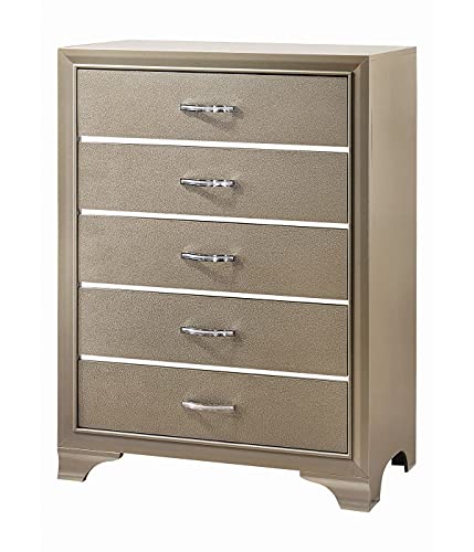 Coaster Furniture 205295 Drawer Chest, Cream/Champagne