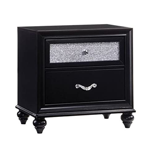 Coaster Furniture 200892 2 Drawer Nightstand, In Black