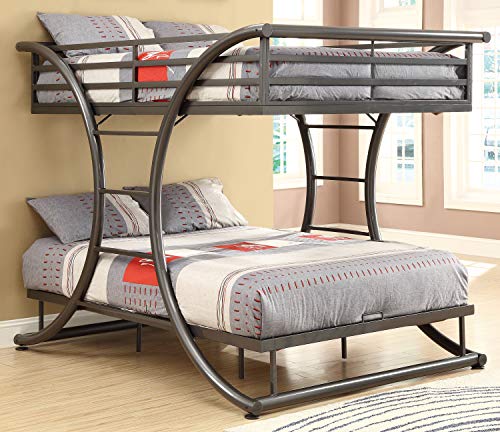 Coaster Furniture 460078 Stephan Full over Full Bunk Bed Gunmetal.