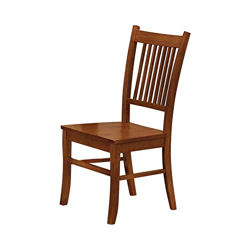 Coaster Furniture 100622 Marbrisa Slat Back Side Chairs Sienna Brown Set of 2