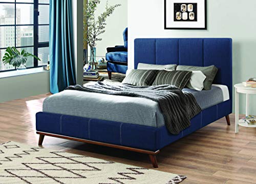 Coaster Furniture 300626F Upholstered Bed, Blue