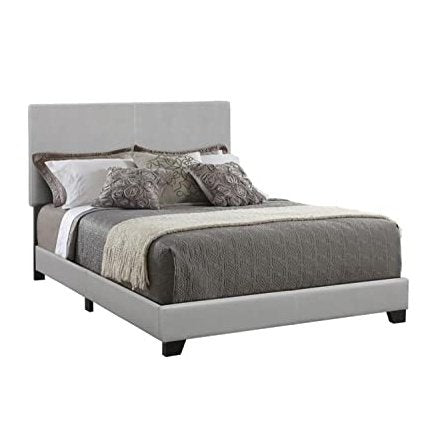 Coaster Furniture 300763F Upholstered Bed, 58"W x 81.25"D x 45.75"H, Grey
