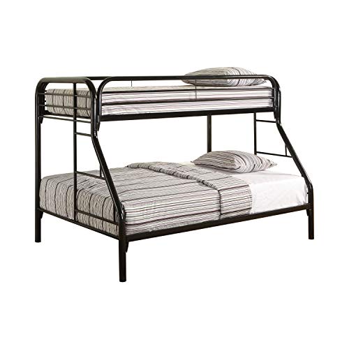 Coaster Furniture 2258K Morgan Twin over Full Bunk Bed with Side Ladders Black