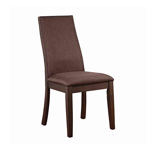Coaster Furniture 106582 Upholstered Dining Side Chair, Cocoa Brown