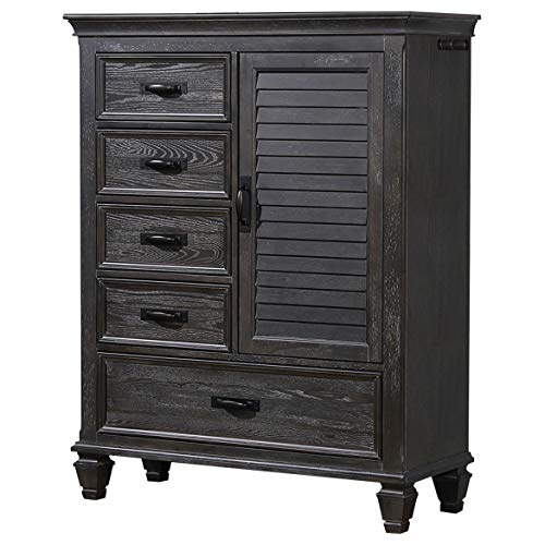 Coaster Furniture 205736 Franco 5-Drawer Weathered Sage Gentleman's Chest