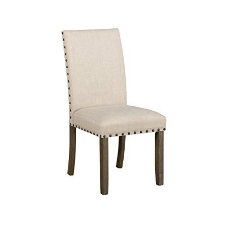 Coaster Furniture 193132 Coleman Upholstered Set of 2 Beige and Rustic Brown Side Chair