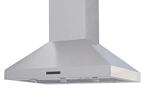 Windster Hoods RA-7630SS 30" Stainless Steel Chimney Style Island Mount Range Hood