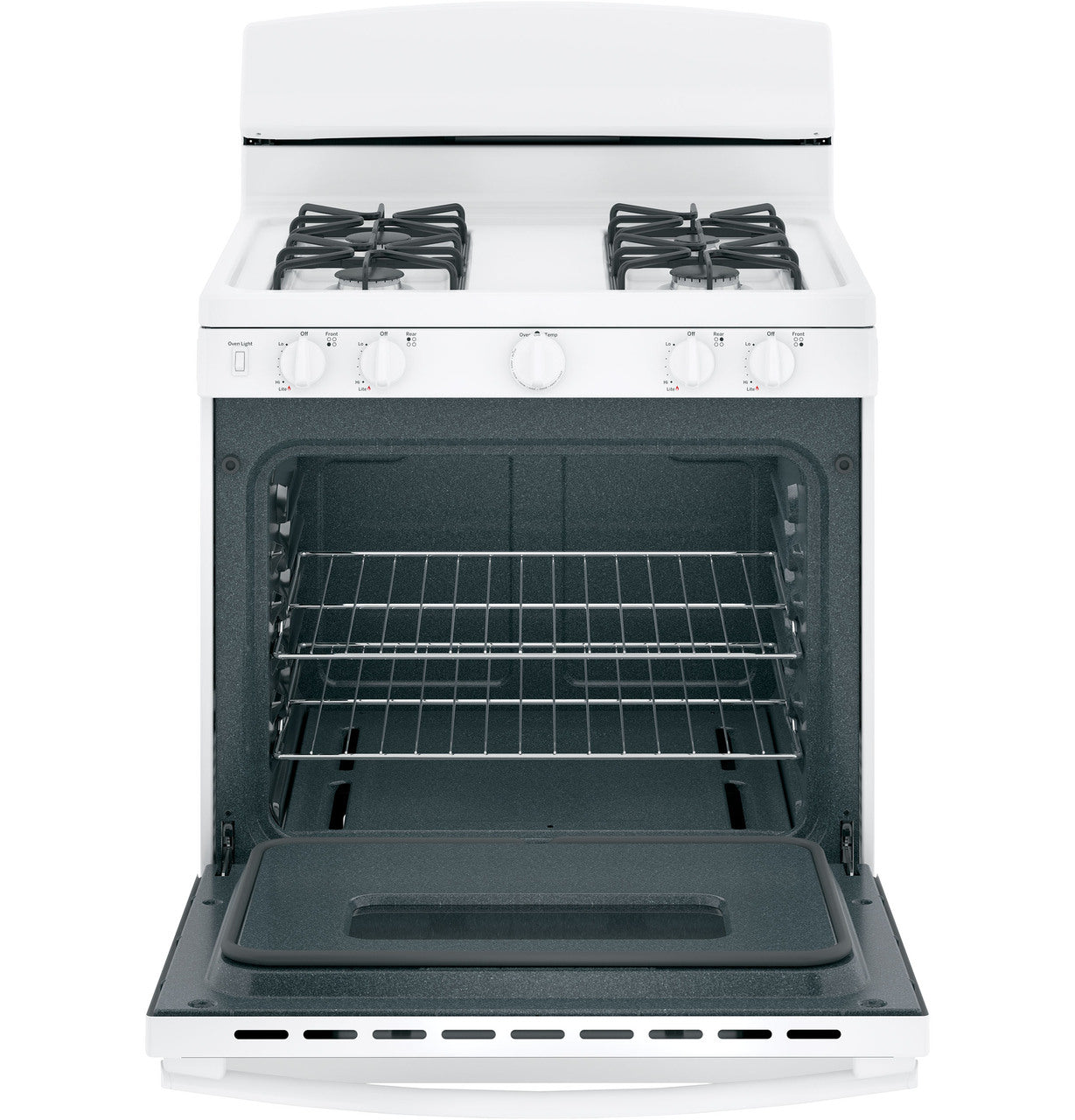 GE APPLIANCES JGBS10DEMWW - GE R 30" Free-Standing Front Control Gas Range