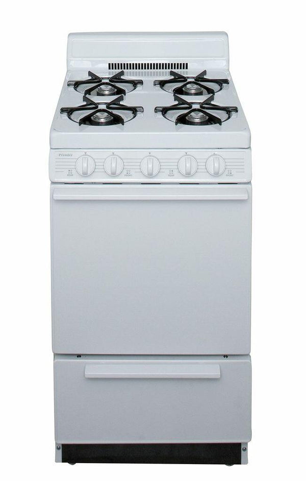 PREMIER SAK100OP 20 in. Freestanding Gas Range in White