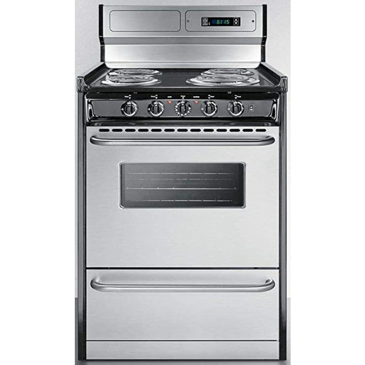 Brown Stove Works TEM630BKWY - 24" Free Standing Electric Range