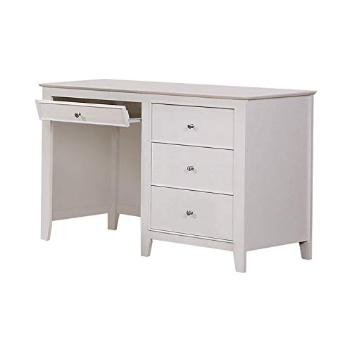 Coaster Furniture 400237 Transitional Desk, 52" w x 21.5" d x 30.5" h, White