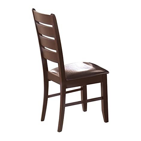 Coaster Furniture 102722 Dalila Slat Back Side Chairs Cappuccino and Black Set of 2