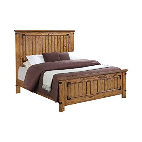 Coaster Furniture 205261Q Panel Bed, Rustic Honey