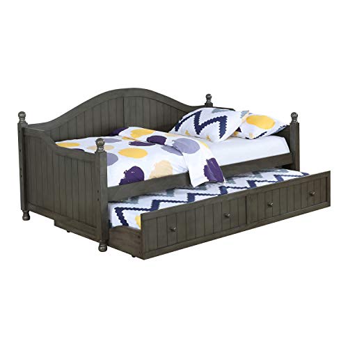 Coaster Furniture 301053 Julie Twin Warm Grey with Trundle Daybed