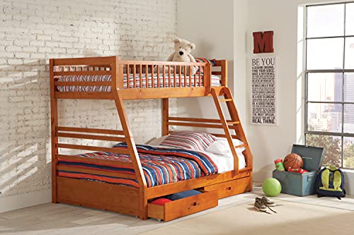 Coaster Furniture 460183 Bunk, Full, Honey