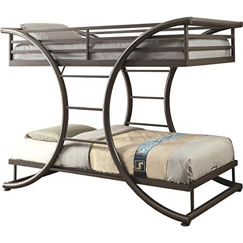 Coaster Furniture 461078 Bunk Bed, 82.25"W x 46"D x 65.25"H, Dark Gunmetal